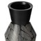 Uniquewise Trumpet Classic Style Straight Designed Table Vase for Entryway Dining or Living Room, Ceramic Black QI004037 - alternate 3